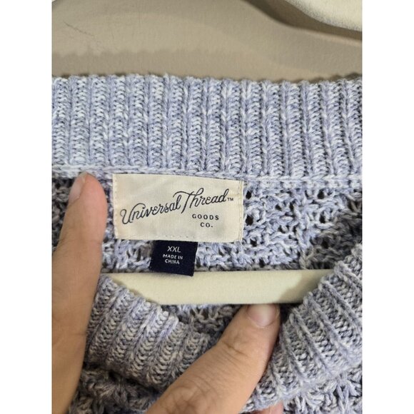 Universal Thread Baby Blue Knit Pullover Sweater Sx XXL - Picture 3 of 9